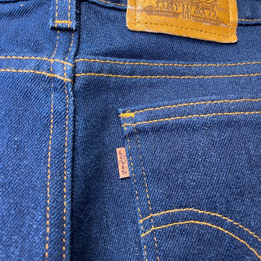 Levi’s | Action Jeans VTG Golden Orange Tab Dark Wash High Waisted Unisex Jeans - Picture 8 of 12